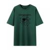 Camiseta de Manga Curta Masculina Verão 2024 Europeia e Americana Casual Ins Versátil Moda Estampada Fina Solta Estudantes Camiseta de Meia-manga