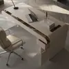 Luminária de Mesa Minimalista Italiana Luxo Moderno Mesa de Escritório Estudo em Casa Simples Acrílico de Alta Qualidade Mesa de Estudo para Computador