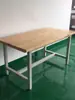 Bancada de Mecânico de Serviço Pesado Mesa de Operação de Oficina Madeira Maciça Bancada com Morsa Removível Mesa Experimental Anti-Estática de Mesa