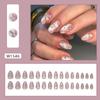 Doce e gentil branco doce menina Nail Art Nail Patch Terminado Advanced Sense Fake Nail Removível Wearable