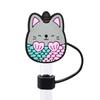 Juguete creativo de tapa para popote, cerdito, celebridad de Internet, cubierta para popote, dibujos animados, tapón de polvo para té de leche, cubierta de polvo para popote, en stock, venta al por mayor