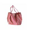 T01 Bolso de Hombro Clásico Retro a Rayas Estilo Coreano de Gran Capacidad chic Bolso de Lona Simple Venta al por Mayor Bolso de Moda para Sesión de Calle