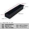 Caja de piezas compartimentada antiestática rectangular negra caja de apertura inclinada para componentes electrónicos divisor de caja caja de material extraíble