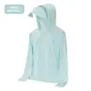 Ropa de Protección Solar para Mujer UPF50+ Protección UV Transpirable Sensación de Hielo Ropa de Protección Solar para Hombre Ropa de Protección Solar de Seda de Hielo para Mujer Verano