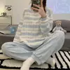 Pijama de Dibujos Animados para Mujer Ropa de Exterior Primavera Otoño Invierno Nuevo Manga Larga Holgado 2025 Casual talla extra Traje para Casa