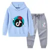 Conjunto de Dos Piezas con Sudadera con Capucha y Pantalones Largos, Ropa Infantil Transfronteriza Nueva para Primavera y Otoño, Conjunto de Algodón de Manga Larga para Bebé