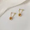 Pendientes Casuales Elegantes de Cuerda Dorada Anudada Diseño de Nicho Pendientes de Alta Gama Nueva Moda 2025 Pendientes Versátiles