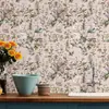 Pegatina de Pared Floral Romántica Autoadhesiva Papel Tapiz Resistente a la Humedad y al Moho Ecológico Lujo Ligero Decorativa para Pared de Dormitorio Armario Renovación