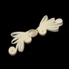 Botón de cierre de mariposa de cuatro agujeros con cuenta de jade para traje Tang, Hanfu, cheongsam, vestido de estilo chino, botón decorativo tejido a mano de tendencia nacional