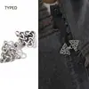 Clip de Hebilla para Chal Calado Estilo Chino Retro Cadena Tejida Hebilla para Bufanda de Seda Broche Metálico Geométrico Creativo