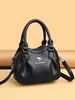 Bolso de Mano de Cuero Suave de Gama Alta 2026 Nueva Moda Tendencia Versátil Bolso de Hombro Gran Capacidad Bolso Cruzado Bolso para Mamá