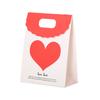 Bolsa de hebilla de retorno de boda roja Día de San Valentín amor Voltear bolsa de regalo de papel cálido Moda bolsa de dulces de boda