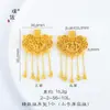 Puzuo loja de ouro mesmo estilo areia ouro diy acessórios porta do imperador fechadura bolsa pingente colar dragão e fênix fechadura casamento suéter corrente