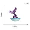 Pegatinas de tela autoadhesivas de fábrica, pegatinas bordadas de cola de sirena de colores, parches de dibujos animados de vida marina, venta al por mayor de Zhang Zai