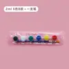 Set de Pintura Acrílica Infantil de 12 Colores, Set de 6 Piezas para Pintura Artística de Estudiantes y Colorear Muñecos de Yeso