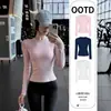 Camiseta rosa ajustada de manga larga para mujer, nueva colección otoño 2026 estilo coreano, top básico para chica popular, top interior ajustado