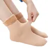 Meias de Inverno para Homens, Espessadas e Forradas com Lã, à Prova de Frio e Quentes, Meias de Neve Autoaquecidas, Meias de Chão Unissex, Meias de Cano Médio
