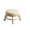 Taburete para Sala de Estar, Cómodo para Sentarse Largo Tiempo, Taburete Bajo Pequeño con Ruedas Giratorias, Taburete Bajo Móvil, Taburete para Cambiarse los Zapatos en Casa de Alquiler, Esencial para Cuidar Niños