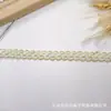 Ribete de Encaje Rayado de Terciopelo Chenilla Estilo Chanel para Puños, Cuellos y Bordes de Faldas de Ropa