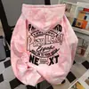 Sudadera con capucha de diseño americano moderno y genial, elegante, para mujer, tie-dye, Otoño e Invierno 2025, Nuevo, Estampado de letras, Top para estudiante