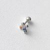 Conjunto de pendientes de circonita de colores para mujer, diseño de nicho coreano, personalizados, sencillos y elegantes, pendientes para las orejas, uñas.