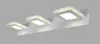 Luz frontal de espelho LED transfronteiriça, luminária de parede simples estilo nórdico para banheiro e quarto em aço inoxidável, luminária de parede para banheiro