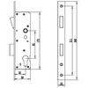 Huayili Serie 85 punto único multipunto puerta interior puerta de aleación de aluminio puerta interior de madera fábrica accesorios de cerradura cuerpo de cerradura mayoreo