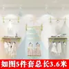 Tienda de Ropa Infantil Colgador de Ropa Exhibidor Dorado para Colgar en la Pared Decoración Creativa Tienda de Ropa para Niños Hombres y Mujeres Colgador de Ropa para Colgar