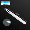 En stock al por mayor pinzas de plástico de fibra de carbono punta plana codo plano cabeza redonda cabeza plana negro blanco
