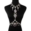 Collar de Joyería de Venta Caliente Transfronterizo Clásico Europeo y Americano Moda Diamante Largo Multicapa Cadena Corporal Cadena de Cintura en stock