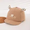 Gorro de bebé para niños, gorra de béisbol estampada con letras, gorra de béisbol para lactantes, sombrero para el sol para niños