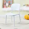 Silla de Plástico para Niños, Silla con Respaldo de Ocio, Silla Engrosada para Sala de Estar y Comedor, Silla de Aprendizaje Personalizable para Exteriores de Jardín de Infancia, Silla Plegable