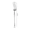 Vajilla occidental de acero inoxidable 304 para hombre, de cintura pequeña, mate, para hotel, restaurante, hogar, cuchillo y tenedor para carne, cuchara, tenedor de postre, juego de cuchara