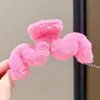 Elegante pinza grande para el pelo para mujer, nuevo pinza de tiburón de felpa 2026, pinza para el pelo de la parte trasera de la cabeza, accesorio para peinar el pelo