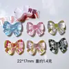 Acessórios de acrílico acessórios diy sapatos flor material artesanal papelaria clipe patch acessórios de palha laço colorido