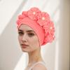 Amazon Aliexpress Transfronterizo Nuevo Sombrero de Tres Capas con Trenzas Retorcidas Grandes y Flor Pequeña Pegajosa Sombrero Baotou en Diez Colores en Stock
