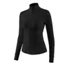 Conjunto de fitness para yoga para mulheres, jaqueta com zíper e gola alta, roupa de treino para corrida ao ar livre e Pilates de cintura alta para mulheres