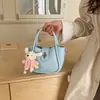 Bolsas de Mujer de Moda de Este Año: Bolso Cubo Azul Sal Marina, Bolso Estilo Nuevo 2026, Bolso de Mano Cesta, Bolso de Hombro Cruzado