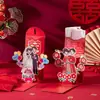 Sobres Rojos de Boda 3D Modelo Nuevo 2026 Paquetes Rojos Creativos Personalizados para Regalos de Boda y Artículos de Boda