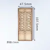 Reino Cangrejo Arquitectura China Edificio Estilo Huizhou Materiales Modelo Mesa de Arena Maquetas DIY Puertas y Ventanas Móviles Madera