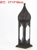 Ornamento Suporte de Vela Romântico Vintage de Ferro Forjado Estilo Europeu, Lanterna de Chão à Prova de Vento, Suporte de Vela, Adereços de Casamento, Lanterna Guia de Caminho