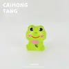 Enfeites de Sapo de Resina Desenho Animado DIY que Brilham no Escuro para Tamancos e Decorações de Carro Atacado Sapos Mini que Brilham no Escuro