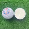 Pelota de Práctica de Golf de Entrenamiento de 2 Capas con LOGO en Blanco de Venta Caliente Japonesa y Coreana Resistente a Golpes Sarín