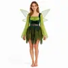 Disfraz Medieval para Mujer Elfo Halloween Magia Juego de Rol Vestido Reina Elfa