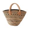 Bolso de Cesta de Paja, Nuevo Estilo Primavera, Tejido Diagonal, Bolso de Paja de Hierba Acuática Hecho a Mano Simple Retro, Casual y Ligero