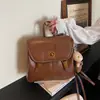 Mochila de Alta Gama Bolso Grande Retro para Mujer 2025 Nuevo Elegante Bolso de Mano para Viajes Cotidianos Mochila Pequeña Ligera
