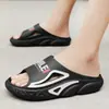 Pantuflas de Hombre Playa Sensación Suave Verano Exterior Nuevo Hogar Suela Gruesa Antideslizantes Pantuflas Chanclas Súper Suaves Pantuflas de Moda
