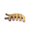 Peine de Masaje de Sándalo, Peine de Meridianos de Sándalo Verde, Cabeza, Hombro, Cuello, Cuerpo Completo, Peine Multifuncional de Siete Dientes para Raspar Puntos de Acupuntura