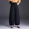 Pantalones Casuales de Color Sólido con Cintura Elástica, Nuevos para Otoño 2026 para Mujer, Holgados, Adelgazantes, Petite, que Cubren la Cadera, Pantalones Cortos