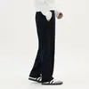 Calça Casual Masculina Perna Reta Roupa Masculina Calça Masculina de Alta Qualidade Deslocamento Diário Viagem de Negócios Simples Tendência Marca Moda Retrô
